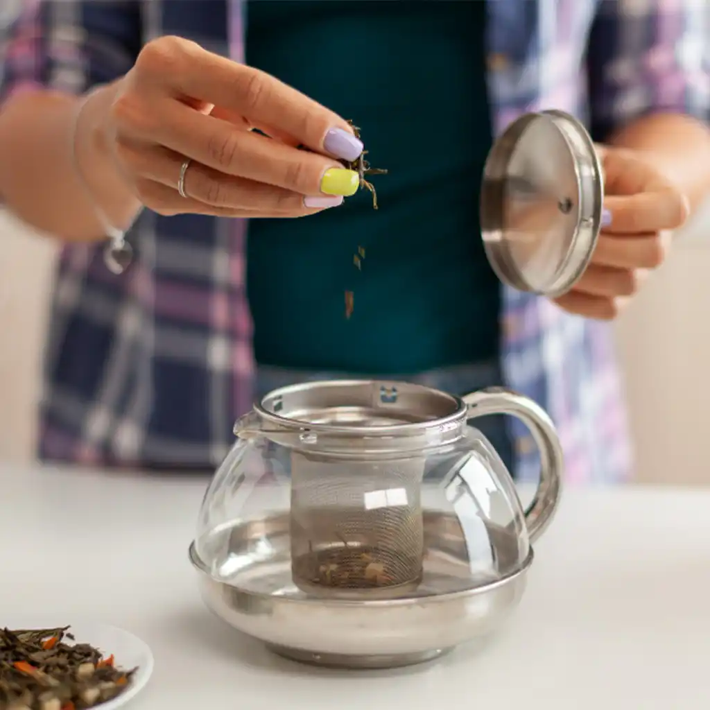 carefully crafted herbal blends being prepared for natural botanical wellness drinks