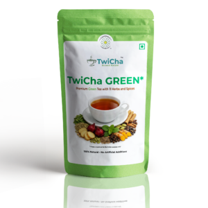 TwiCha GREEN – Spiced Green Tea with Ginger, Lemongrass & 10 Botanicals
